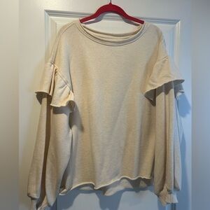 Aerie Ruffle Sleeve Women's Top sz Medium NWOT